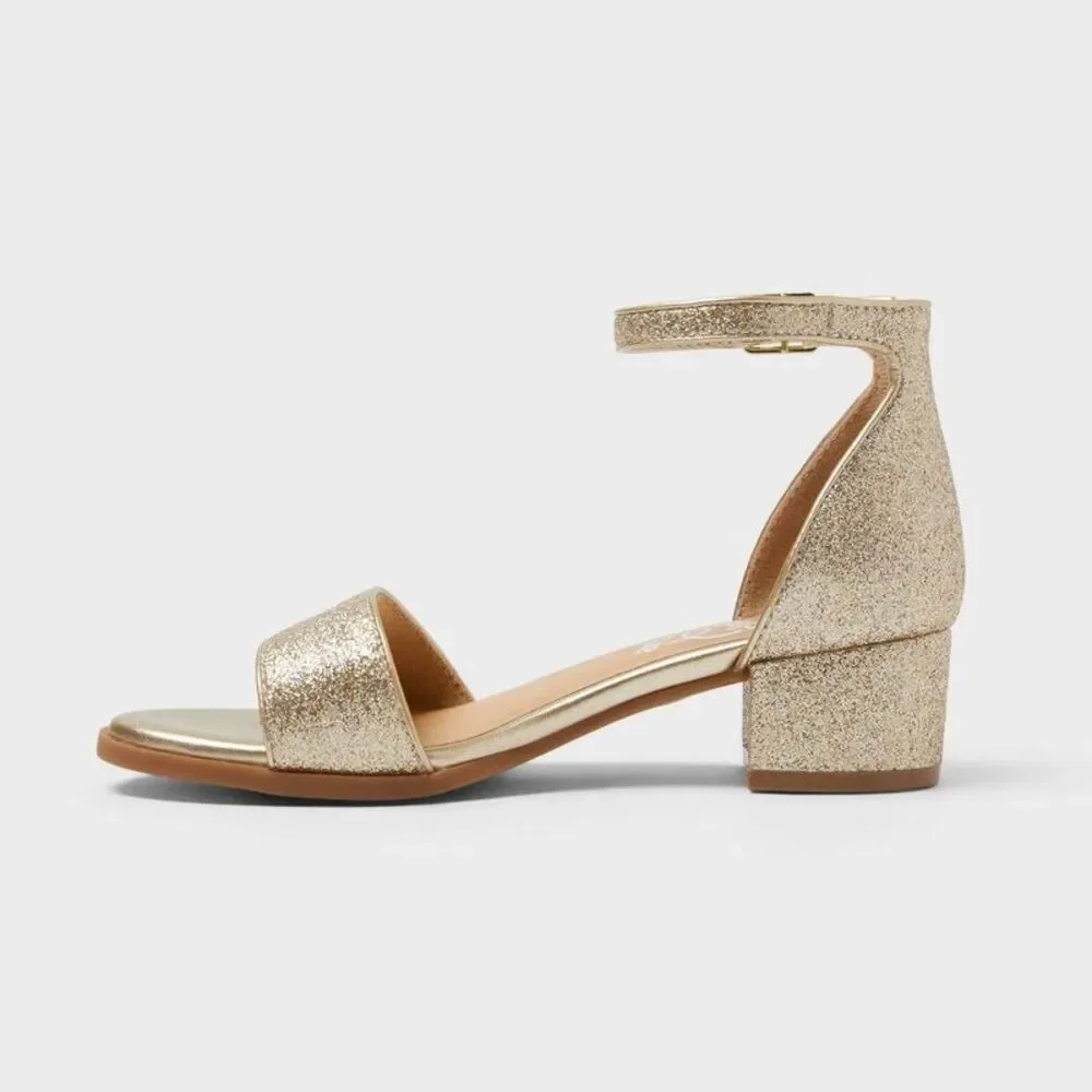 Art Class - Kids' Fannie Heeled Sandals - art class Gold 2 Gold
